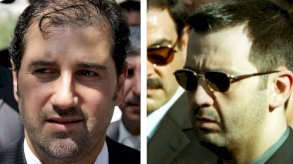 ماهر الأسد (يمين) ورامي مخلوف