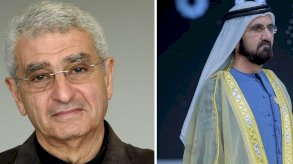 حاكم دبي الشيخ محمد بن راشد آل مكتوم والدكتور نبيل صيدح