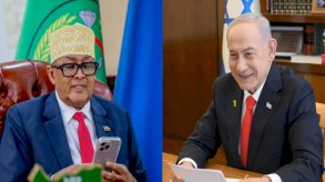 رئيس الوزراء الإسرائيلي بنيامين نتانياهو ورئيس جمهورية أرض الصومال، الدكتور عبد الرحمن محمد عبد اللهي