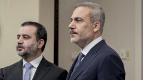 وزير الخارجية السوري أسعد الشيباني ونظيره التركي هاكان فيدان