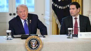 الرئيس الأميركي دونالد ترامب ووزير الخارجية الأميركي روبيو