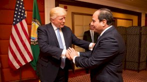 الرئيس المصري عبد الفتاح السيسي مع الرئيس الأميركي دونالد ترامب