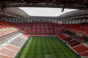 صورة لملعب المركب الرياضي الأمير مولاي عبد الله في الرباط قبل مباراة المغرب ضد النيجر في التصفيات الإفريقية المؤهلة لكأس العالم 2026 في الخامس من أيلول/سبتمبر 2025