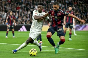 البرازيلي فينسيوس جونيور مهاجم ريال مدريد خلال المواجهة ضد ليفانتي