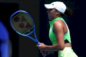 Madison Keys made a shaky start to her Australian Open title defence