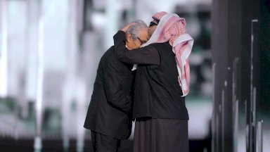 المستشار تركي آل الشيخ ووزير الثقافة المصري السابق فاروق حسني