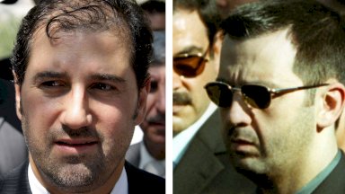 ماهر الأسد (يمين) ورامي مخلوف