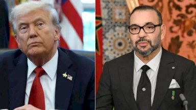 العاهل المغربي الملك محمد السادس والرئيس الأميركي دونالد ترامب