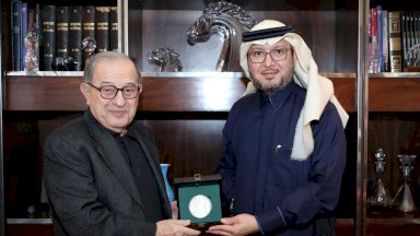 السفير السعودي في لبنان الدكتور وليد بخاري والوزير السابق كريم بقرادونيان