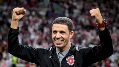 المدرب المغربي جمال السلامي المدير الفني للمنتخب الأردني