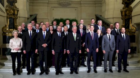 قادة الاتحاد الأوروبي خلال اجتماع المجلس الأوروبي في بروكسل في 17 نيسان (أبريل) 2024 