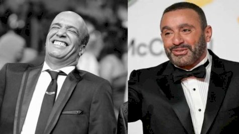 أحمد السقا (يمين) وفي الإطار الراحل سليمان عيد