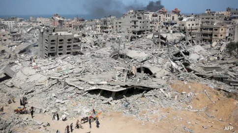 دمار المباني والمنشآت في قطاع غزة 