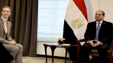 الرئيس المصري والمسؤولة الأوروبية كايا كالاس