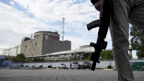 محطة زابوريجيا النووية في أوكرانيا في 11 أيلول (سبتمبر) 2022 