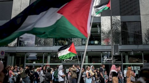 الاحتجاجات الطلابية في سويسرا دعماً لغزة