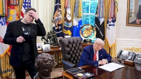 الرئيس الأمريكي دونالد ترامب والملياردير إيلون ماسك، البيت الأبيض