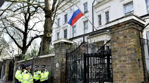 مبنى السفارة الروسية في العاصمة البريطانية 